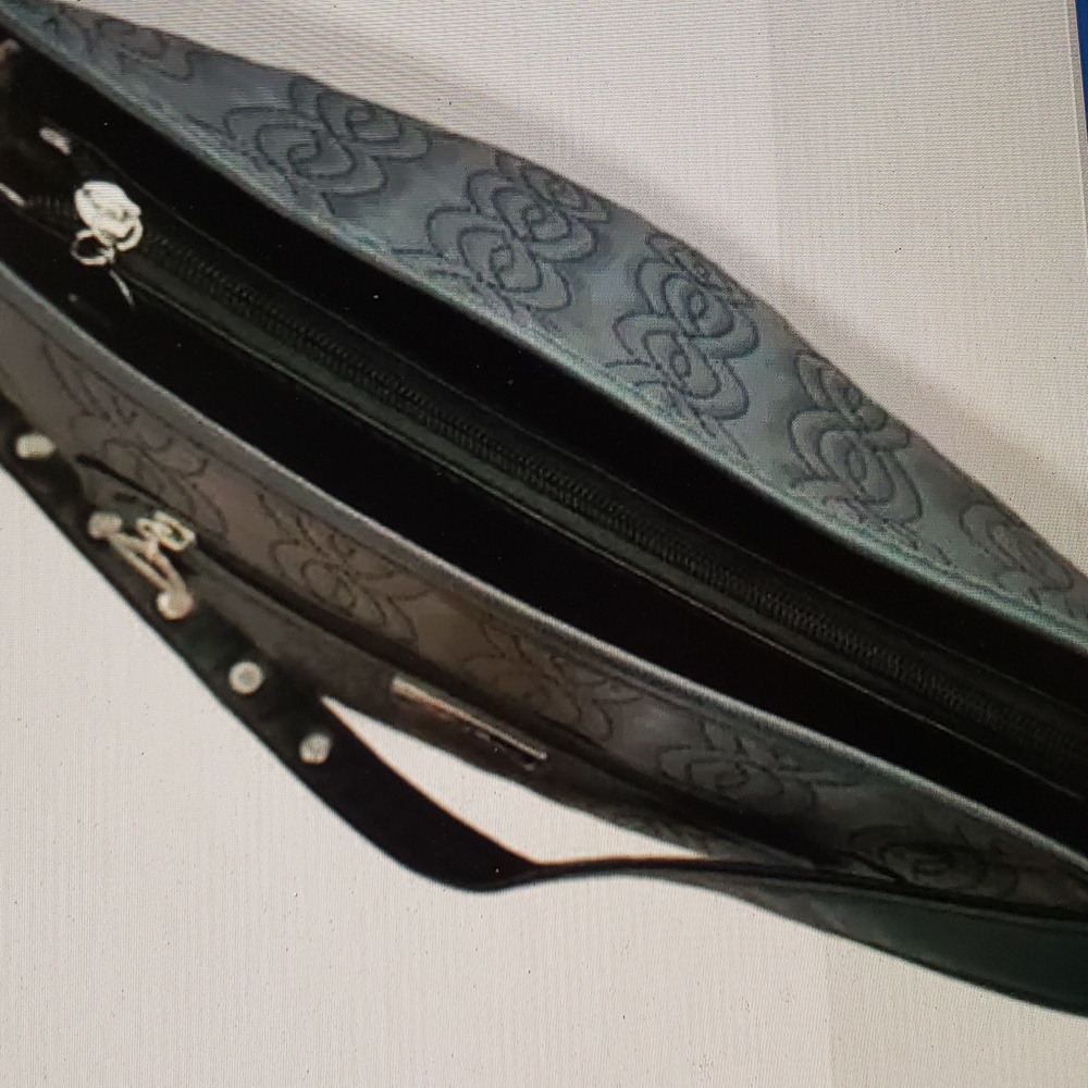 BELLA RUSSO BLACK FAUX LEATHER SHOULDER BAG - Picture 5 of 7